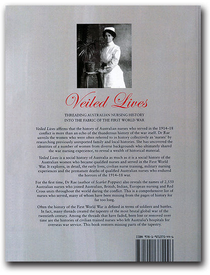 Veiled Lives by Dr Ruth Rae - back cover
